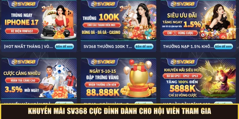 SV368🎖️Trang Chủ Nhà Cái Sv368 Đá Gà Thomo Top 1 VN 34 Khuyến mãi SV368 cực đỉnh dành cho hội viên tham gia
