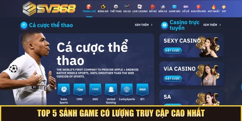 SV368🎖️Trang Chủ Nhà Cái Sv368 Đá Gà Thomo Top 1 VN 30 Top 5 sảnh game có lượng truy cập cao nhất SV368